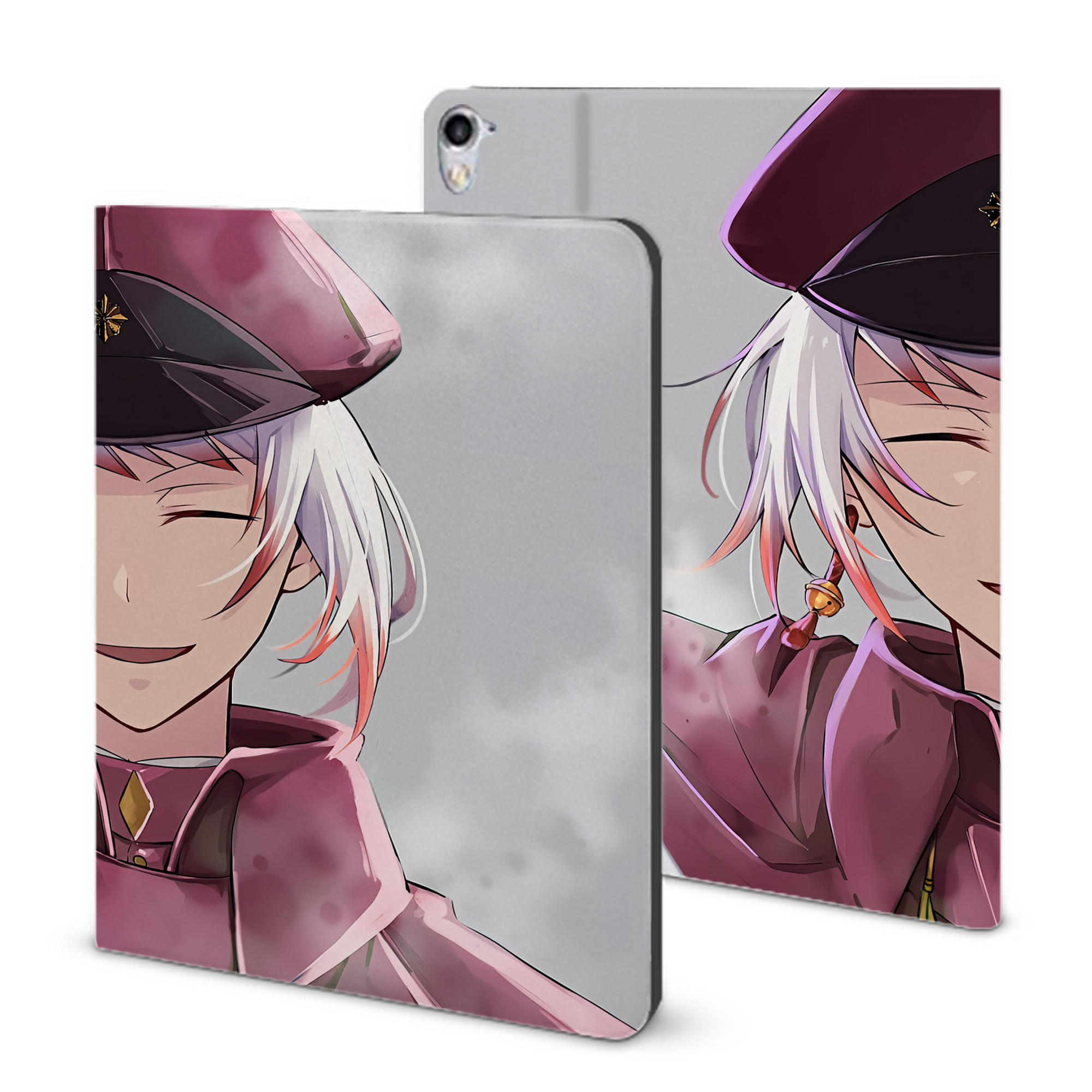 （画像用） 文豪ストレイドッグス Bungo Stray Dogs IPad ケース ブック型 PUレザー TPU 耐衝撃 軽量 薄型 ペン収納なし 全面保護 IPad 各モデル対応